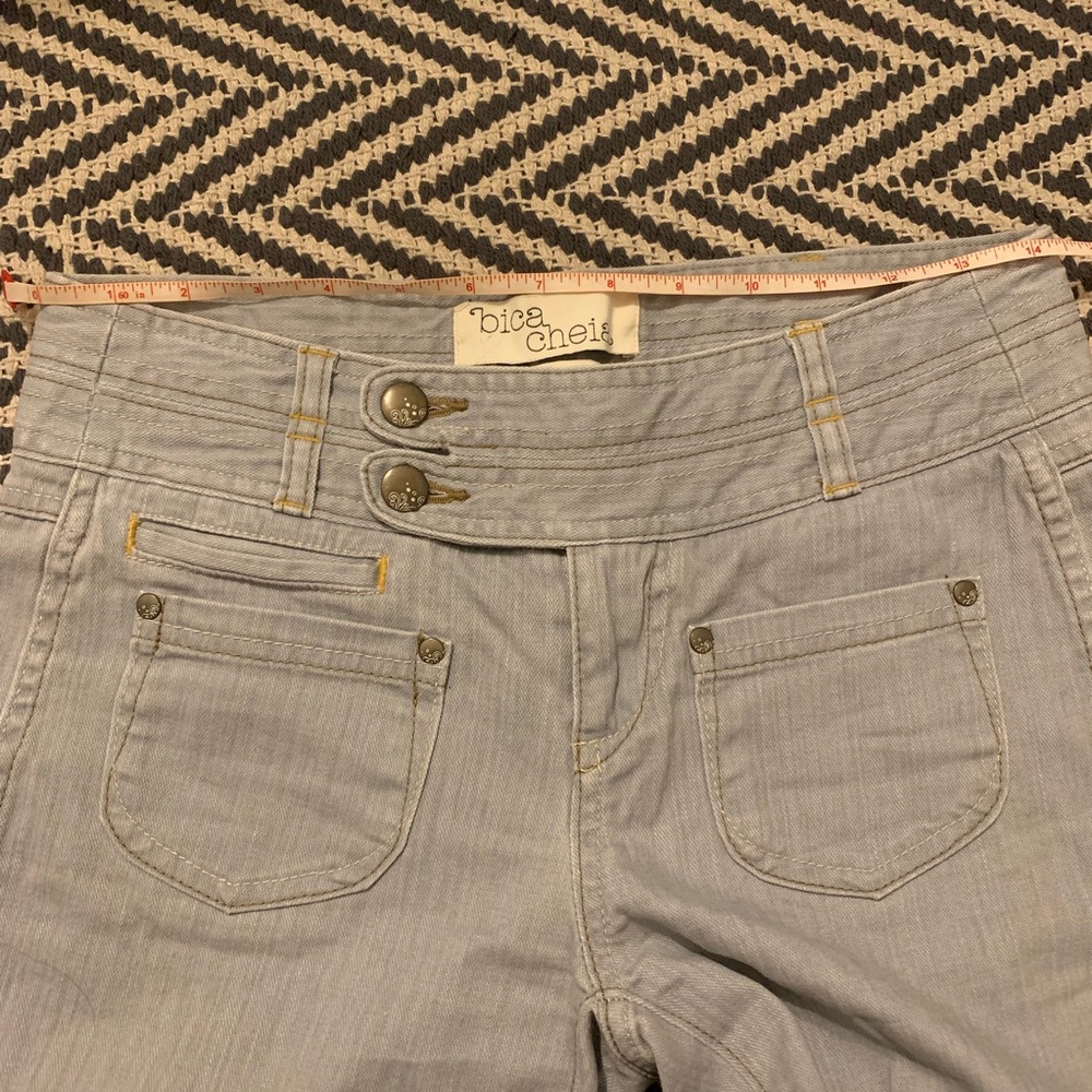 Anthropologie Bica Cheia Wide Leg Jeans Light Wash - Picture 8 of 8
